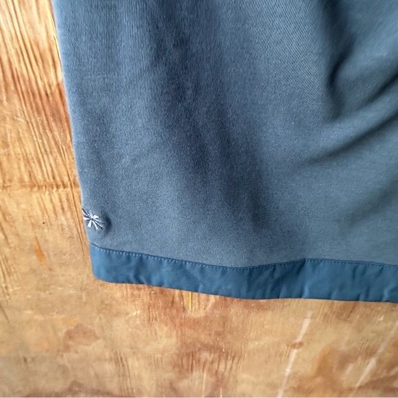 Athleta Triumph Hybrid Wide Leg Crop Bali Green Pull On Capri Pant - Picture 7 of 13